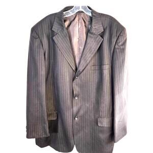 Suits U Men's Blazer 46R 46 Regular XL Sport Coat Gray Suit Jacket 3 Buttons